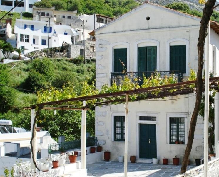Traditional Family House, Ground Floor With Yard Koronos Exterior photo